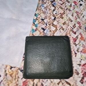 Louis Vuitton Dark Green Leather Wallet